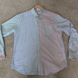 J.Crew Striped Multicolor Men's Shirt, Size XLT